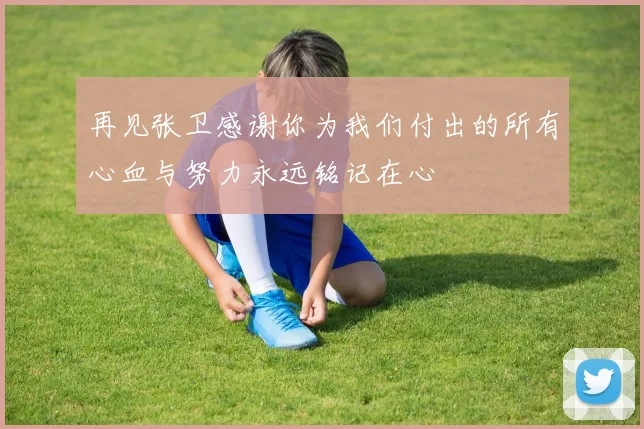 再见张卫感谢你为我们付出的所有心血与努力永远铭记在心